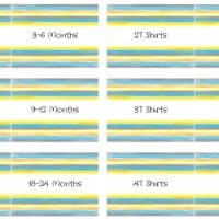 12 printable clothing bin labels for baby and toddler light blue yellow and orange and grey stripes